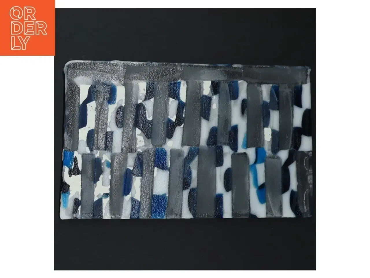Billede 4 - Glasplade med mønster (str. 19x12 cm)