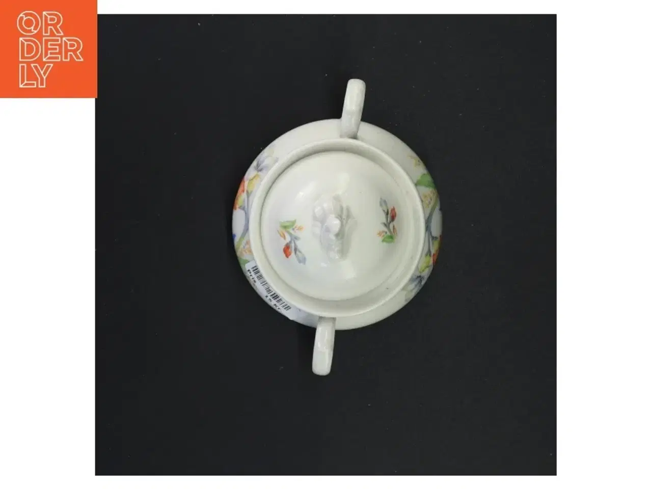 Billede 3 - Porcelæn sukkerskål med låg (str. 13 x 15 cm)