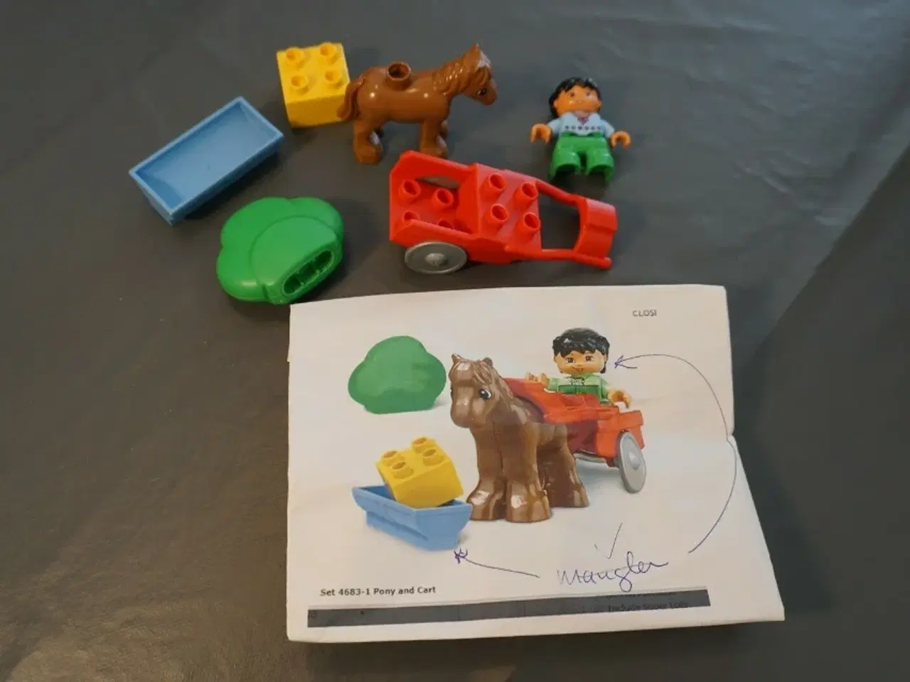 Billede 1 - Lego Duplo, Pony and Cart - 4683