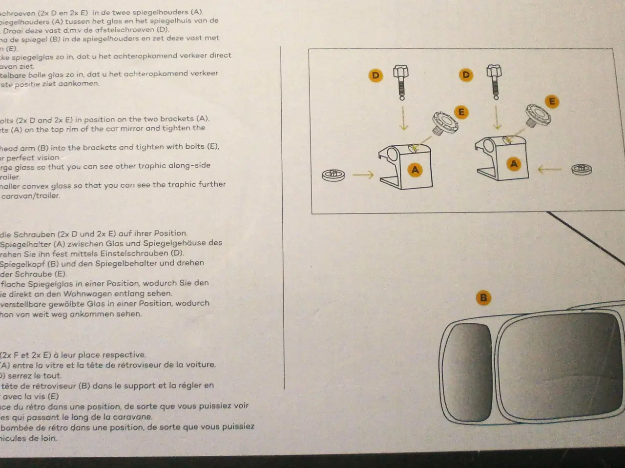 Billede 2 - Perfekt Gave - NYT Spejl-sæt til campingvogn