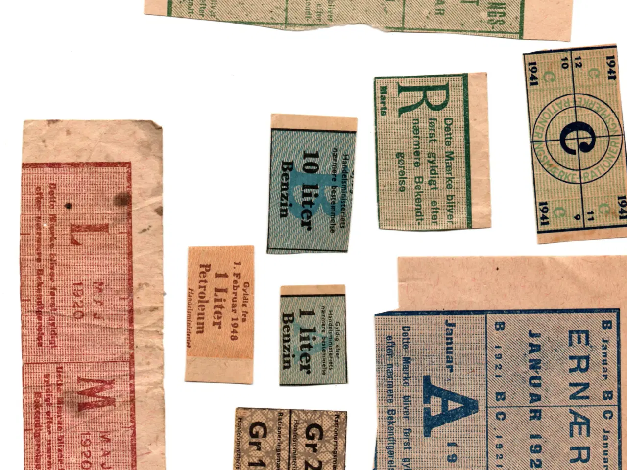 Billede 2 - Rationeringsmærker 1-2 verdenskrig