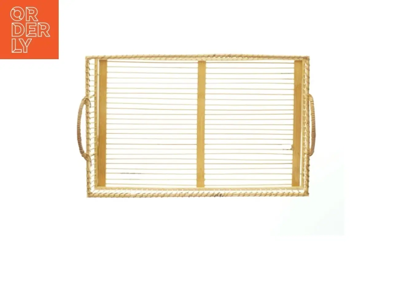 Billede 2 - Fletbakke med håndtag (str. 41x26 cm)