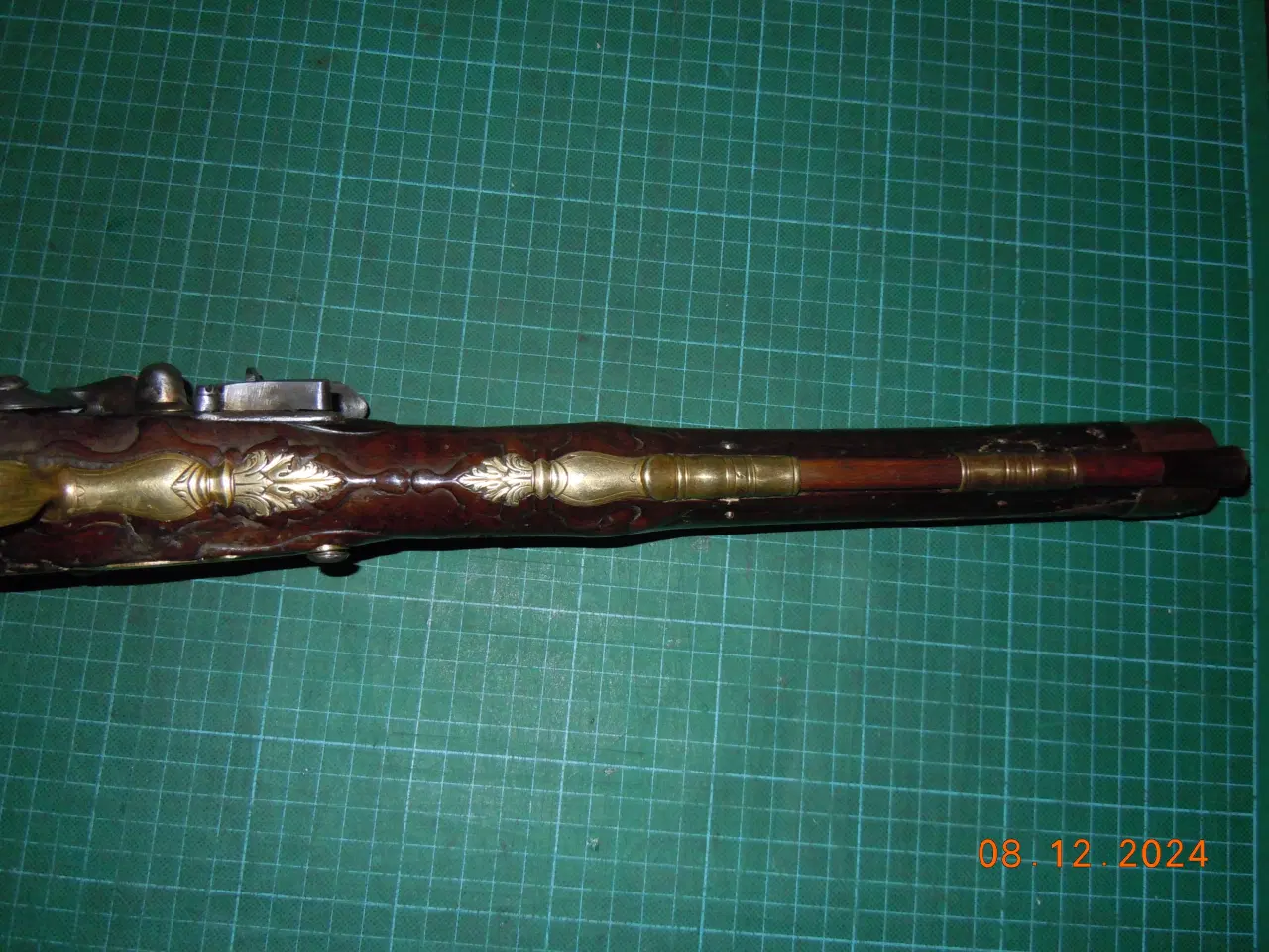 Billede 5 - Vognbøsse, Blunderbuss, 1700 tallet, flintelås. 