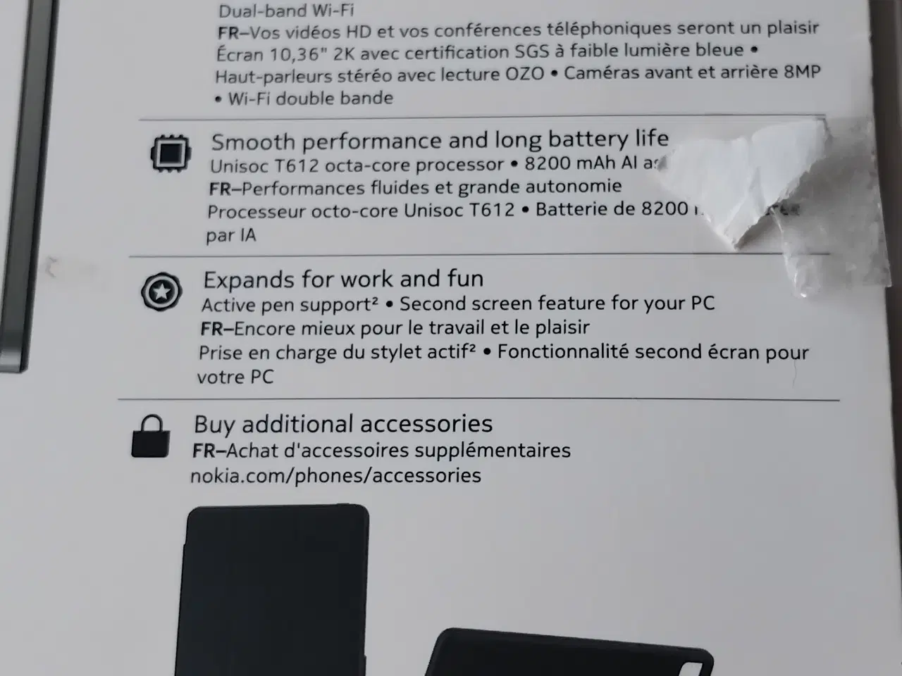 Billede 4 - NOKIA T 21 TABLET Ny BATTER 8200 MAH 8 MP KAMERA 1