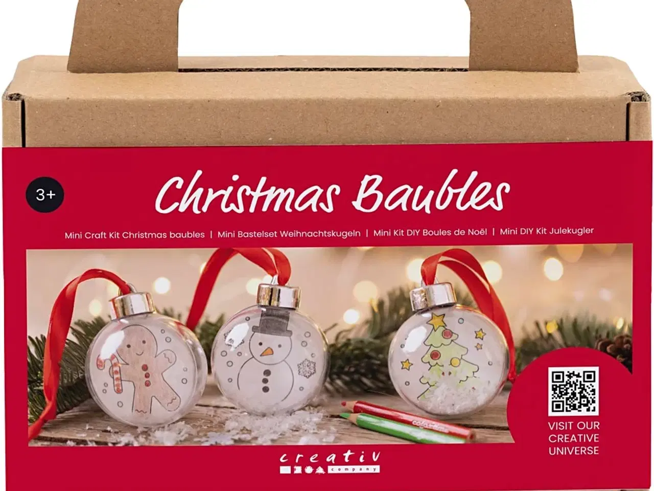 Billede 1 - Mini DIY Kit Julekugler, Tegninger, 1 pk.