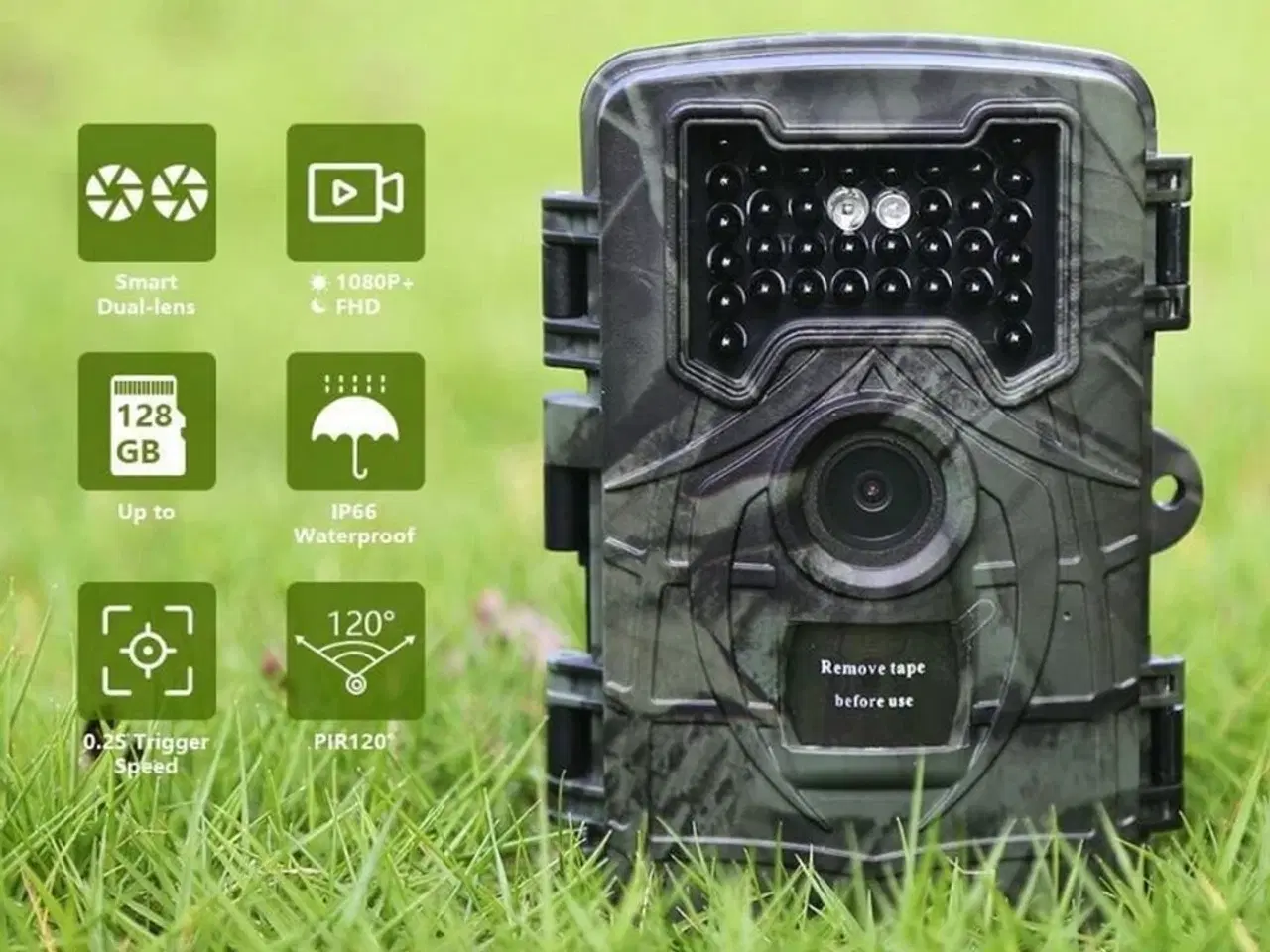 Billede 1 - Vildtkamera med 2" farveskærm.