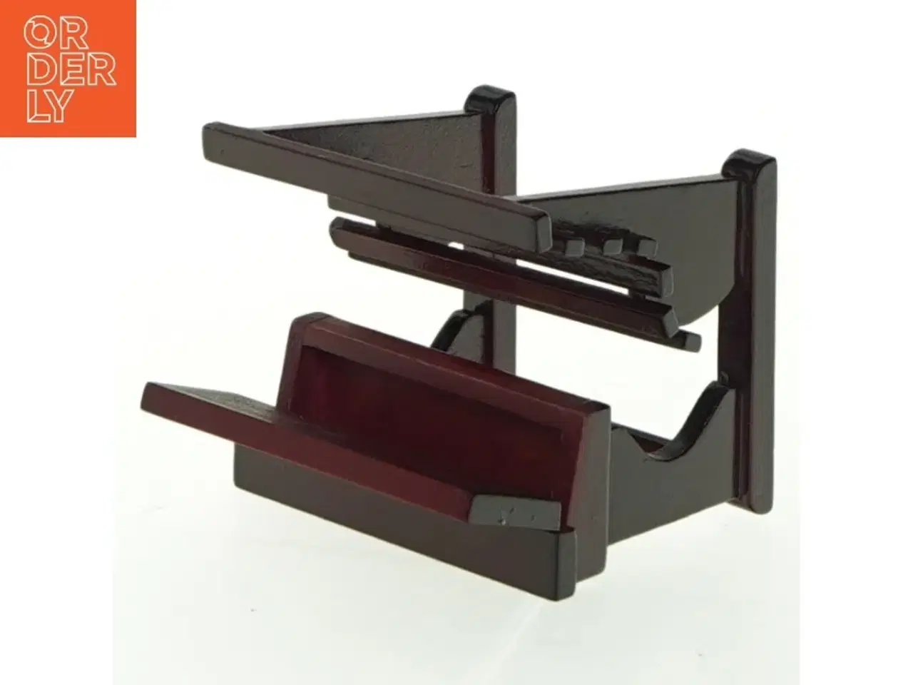 Billede 3 - Miniature træ skolebænk (str. 6,5x6 cm)
