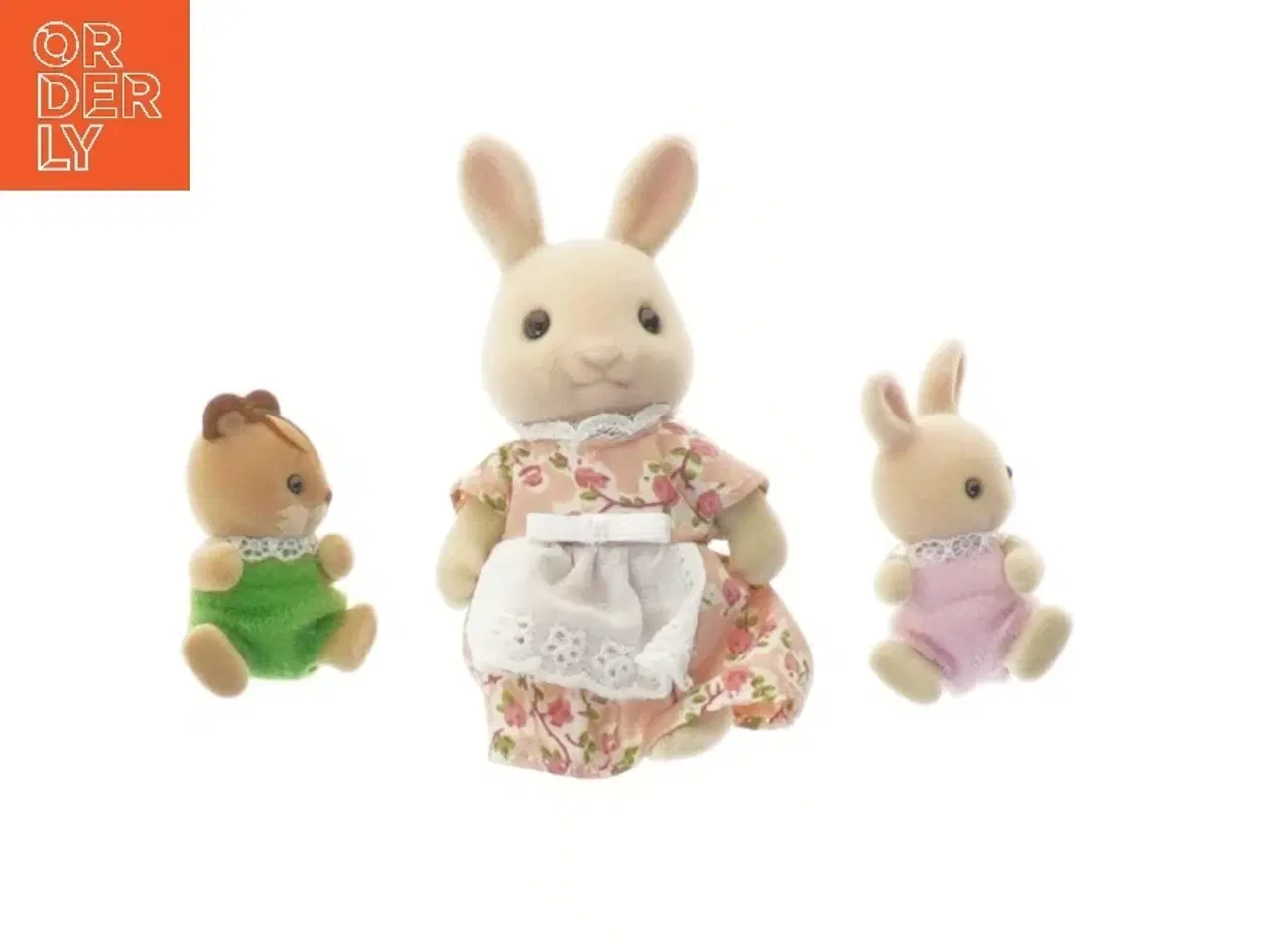 Billede 1 - Bamsefamilie af kaniner fra Sylvanian Families (str. 10 cm)