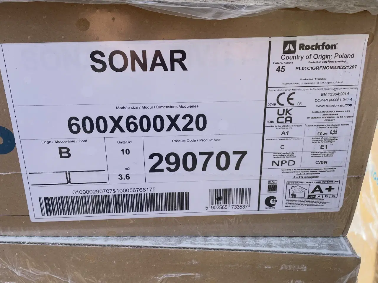 Billede 2 - Rockfon plader i ny tilstand