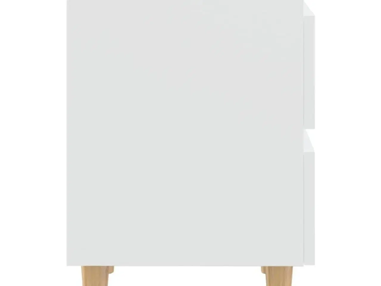 Billede 6 - Sengeskabe med ben i massivt fyrretræ 2 stk. 40x35x50 cm hvid
