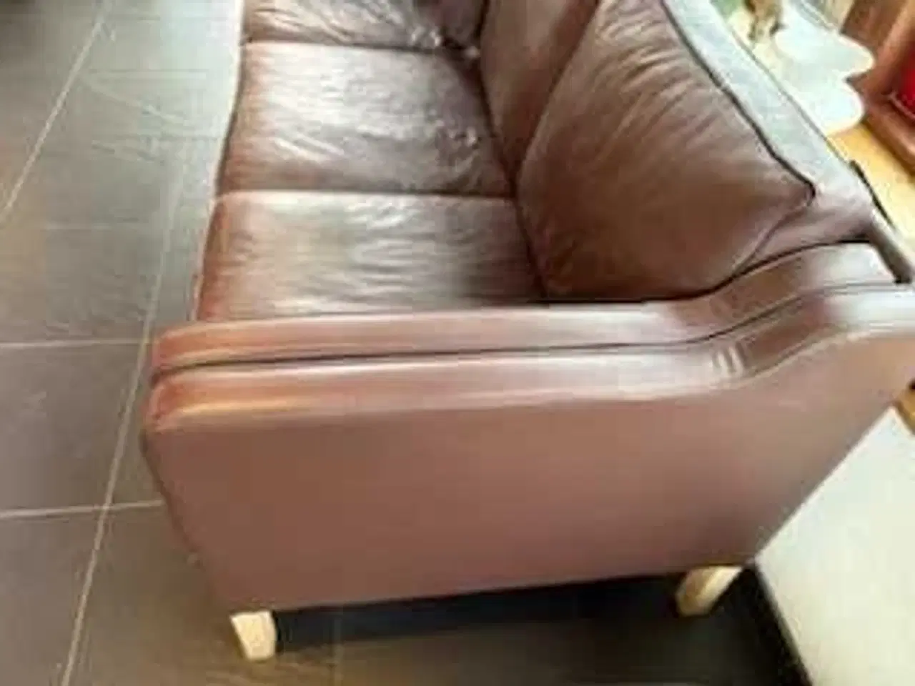 Billede 4 - Lædersofa 