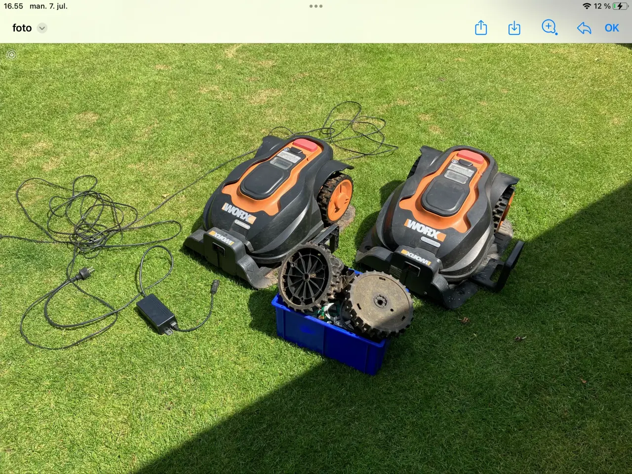 Billede 2 - Worx Robotplænklipper / bruges som reservedele
