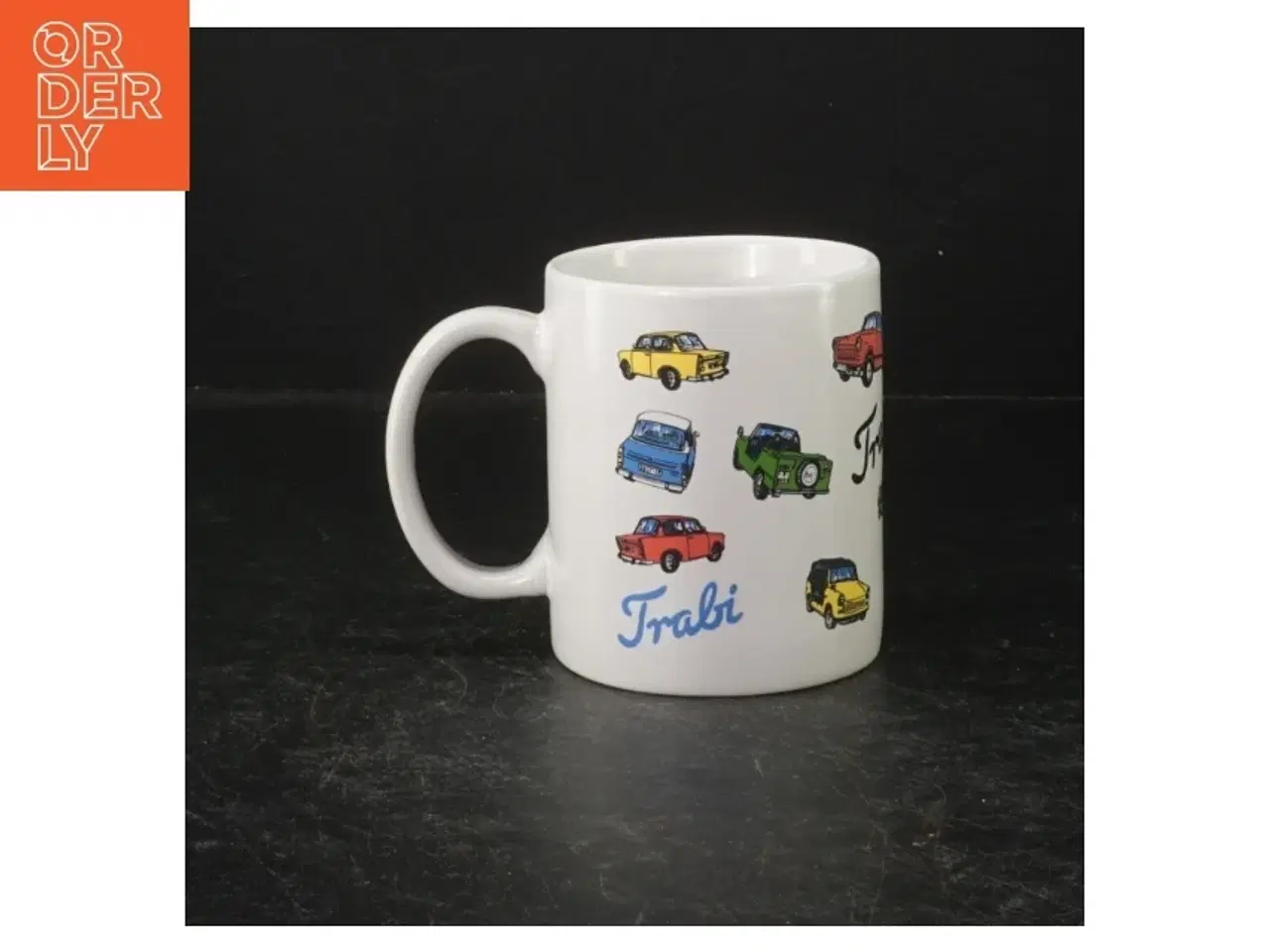 Billede 2 - Kaffekrus med bilprint (str. 9,5 cm)