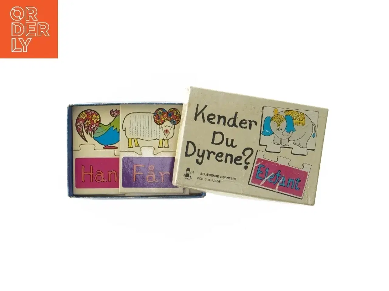 Billede 4 - Kender Du Dyrene? Puslespil fra Kanego (str. 2,5x16x12 cm)