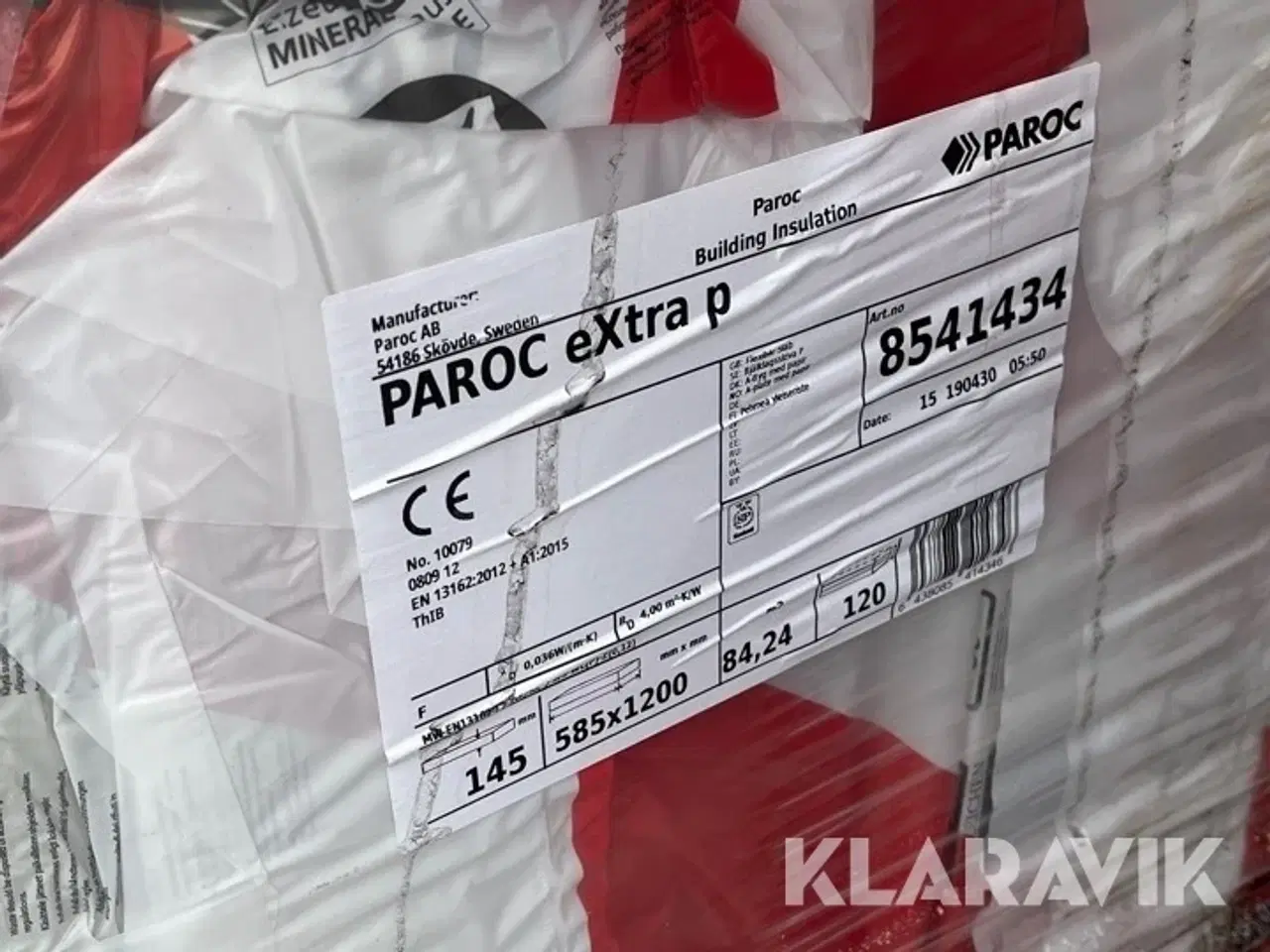 Billede 4 - Paroc eXtra P Isolering Paroc 2 paller 168,48 m2
