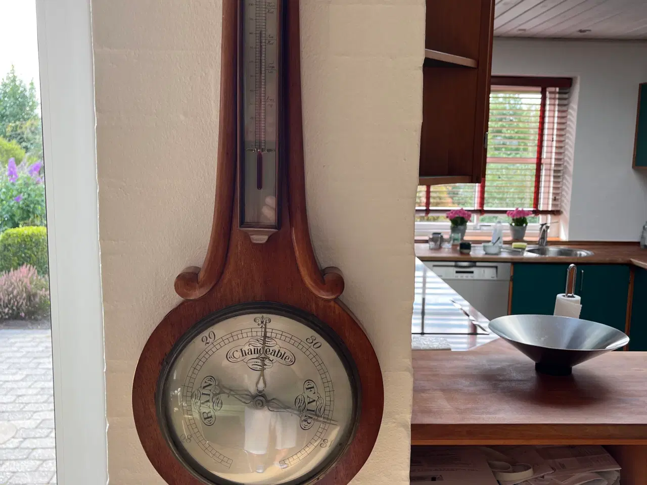 Billede 1 - Antik engelsk kviksølvsbarometer