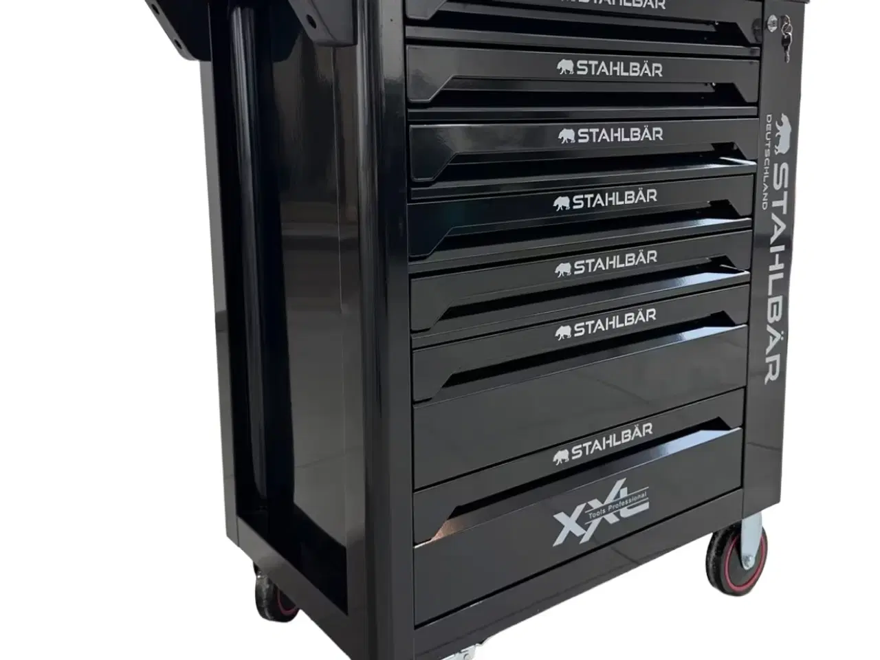 Billede 2 - Stahlbär værktøjsvogn med 7 skuffer med værktøj