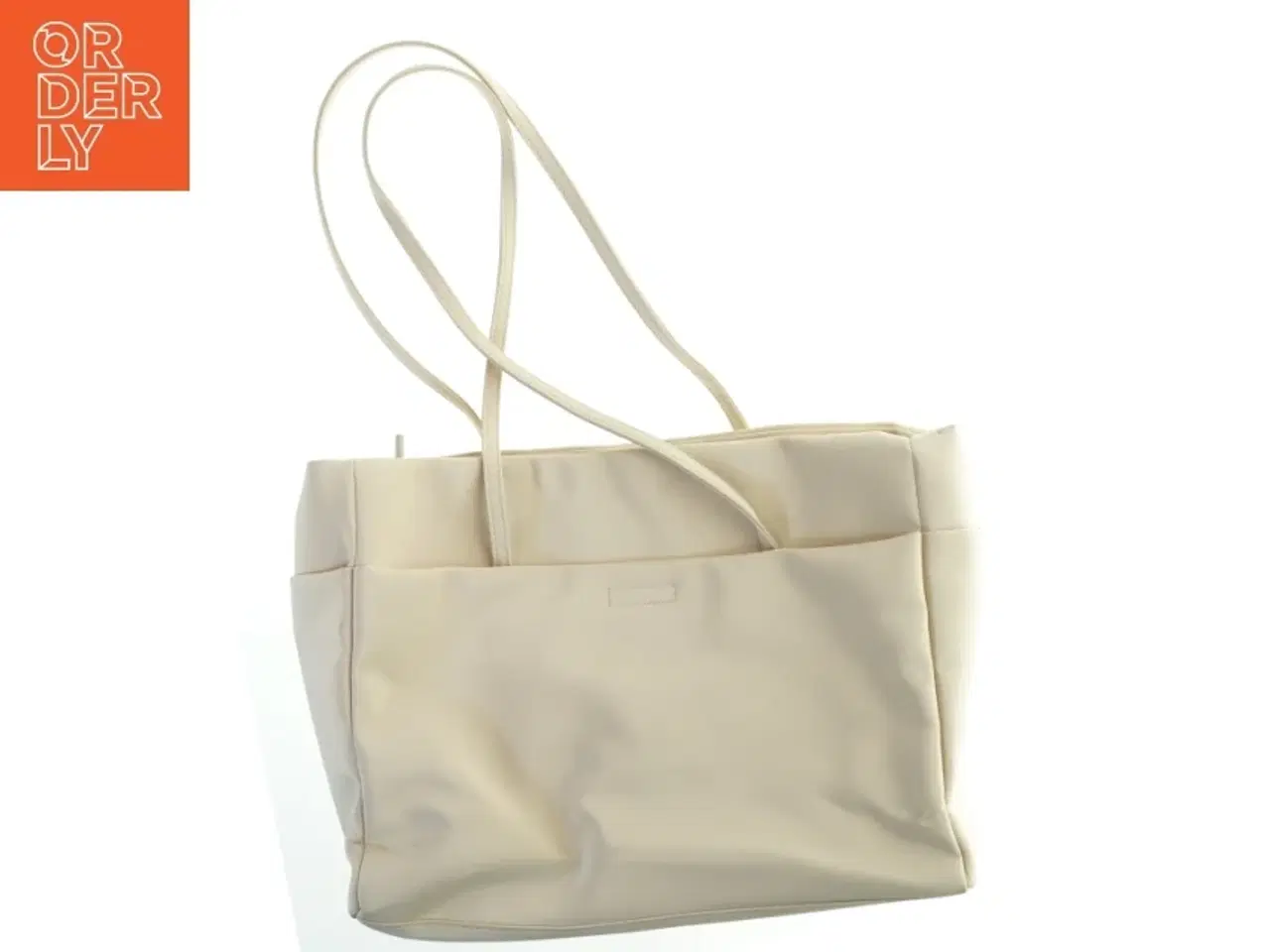 Billede 2 - Beige skuldertaske i kunstlæder fra InWear (str. 37x28 cm)