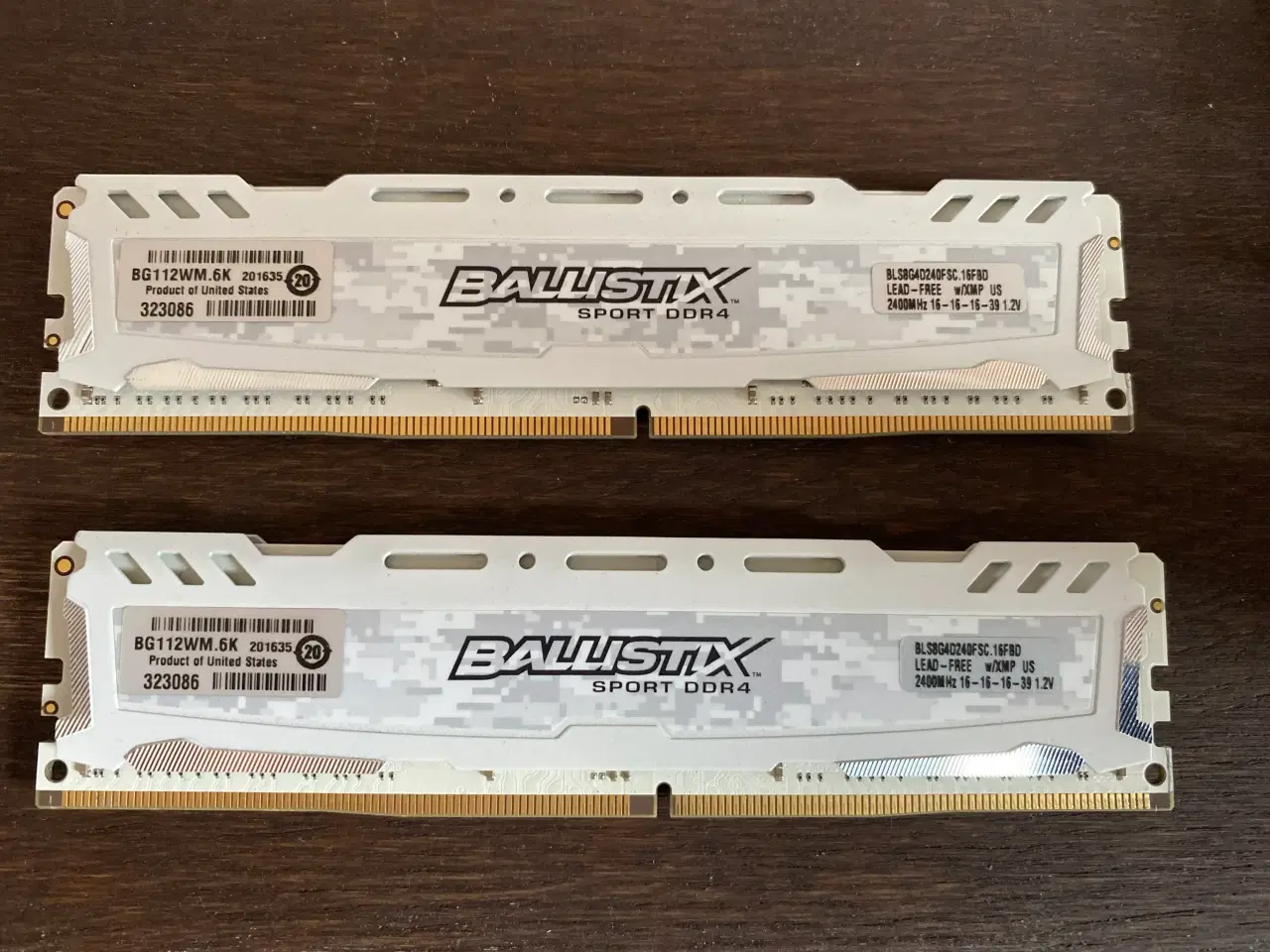 Billede 1 - DDR4 RAM-moduler Ballistix Sport
