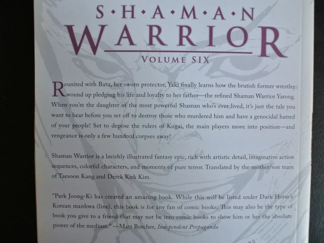 Billede 2 - shaman warrior volume six. på engelsk, by park joo