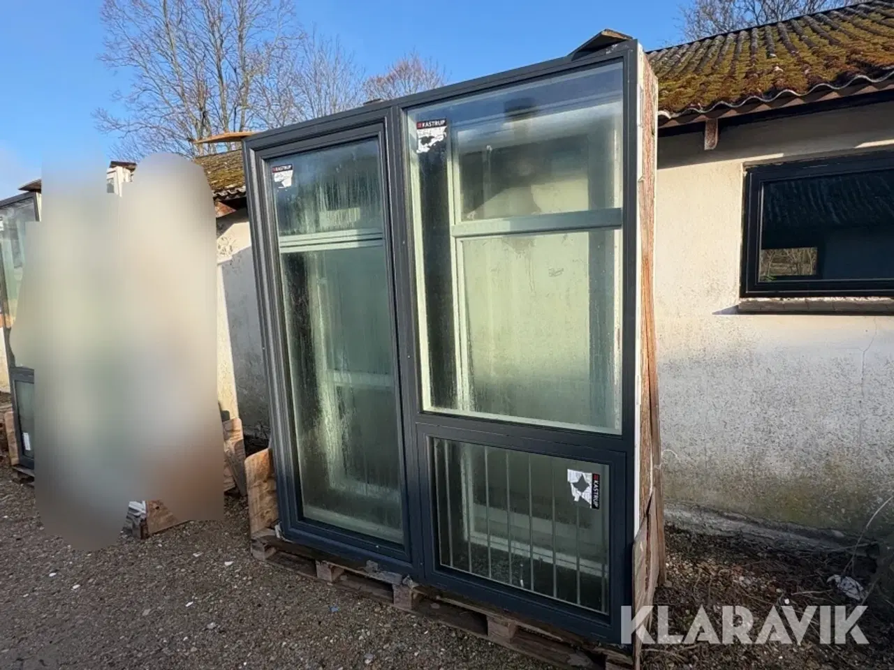 Billede 1 - Terrassedør med vindue og glasparti Kastrup 220x191.5 cm 1 styk - 3 lags