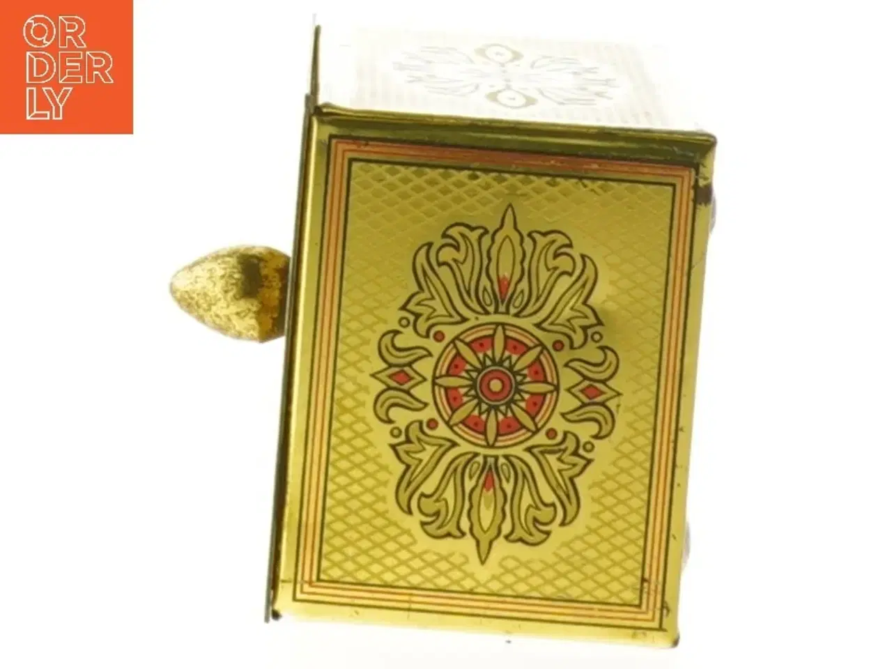 Billede 4 - Vintage smykkeskrin i metal (str. 12x7x6 cm)