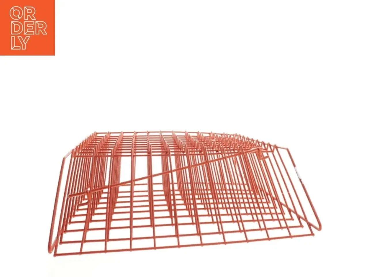 Billede 2 - Rød Vintage magasin trådkurv til opbevaring (str. 50x32 cm)