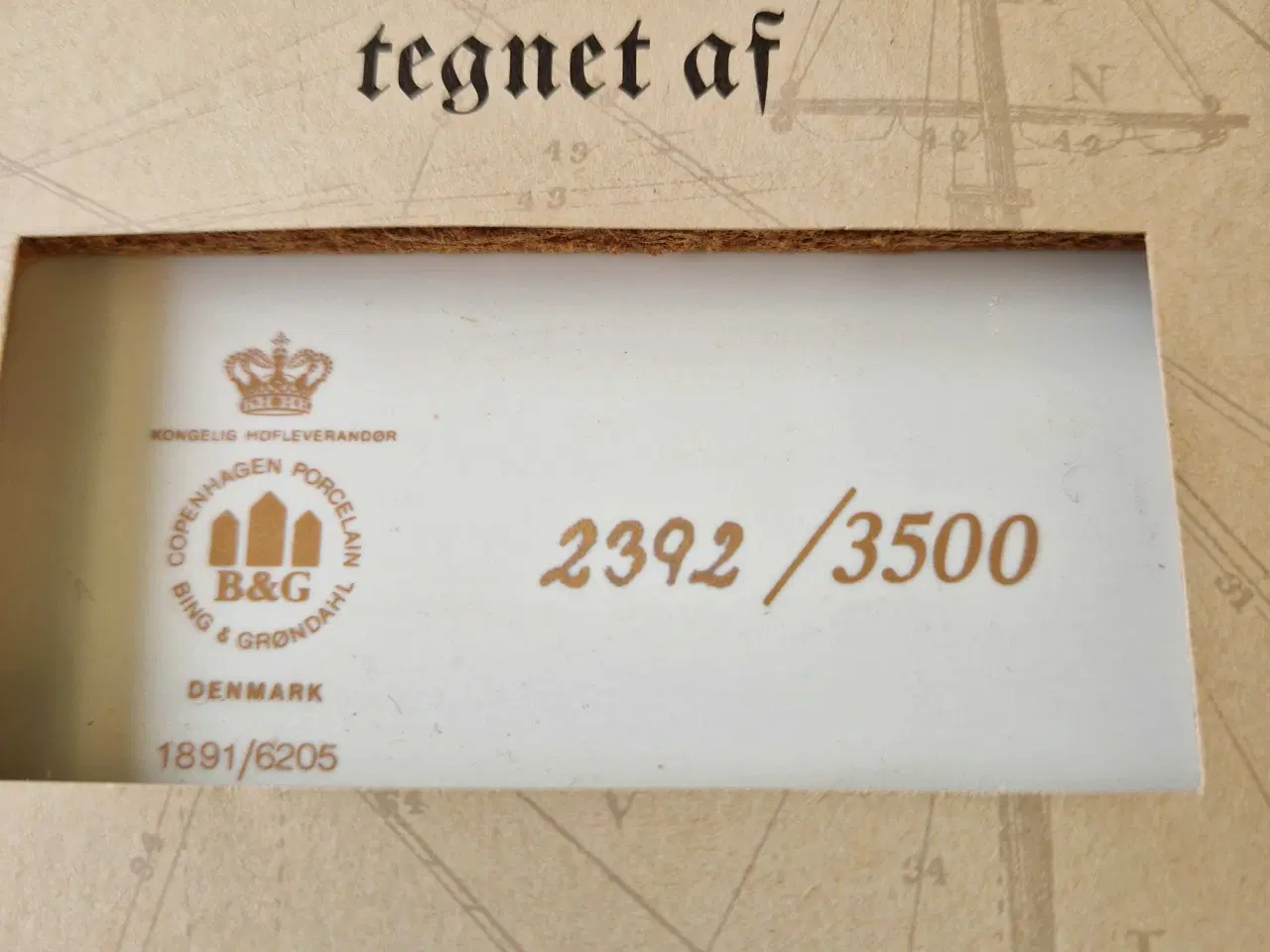 Billede 5 - Porcelænsbillede, skibet Frederik Den Sjette. Bing