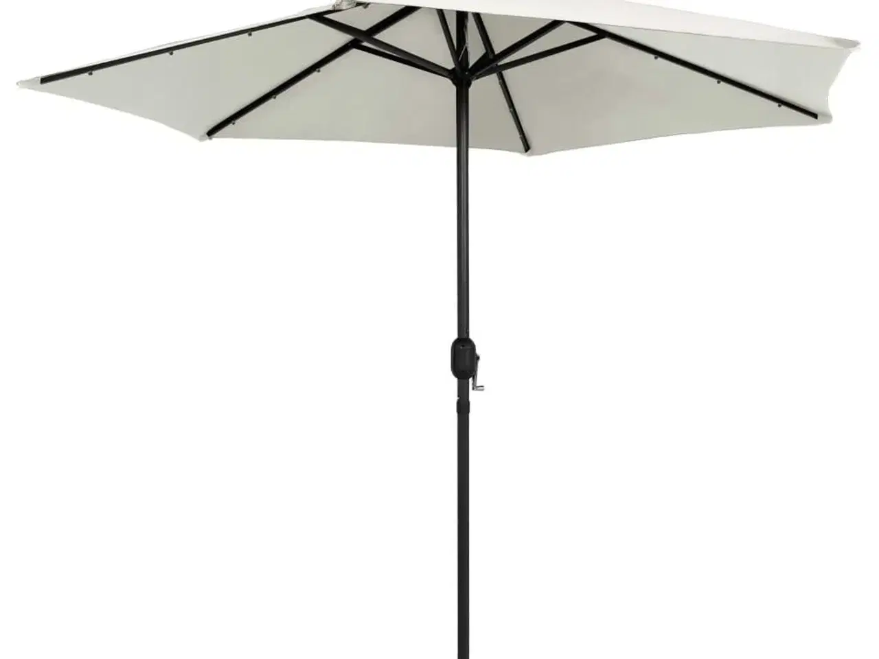 Billede 4 - Udendørs parasol med LED-lys og aluminiumsstang 270 cm sandhvid