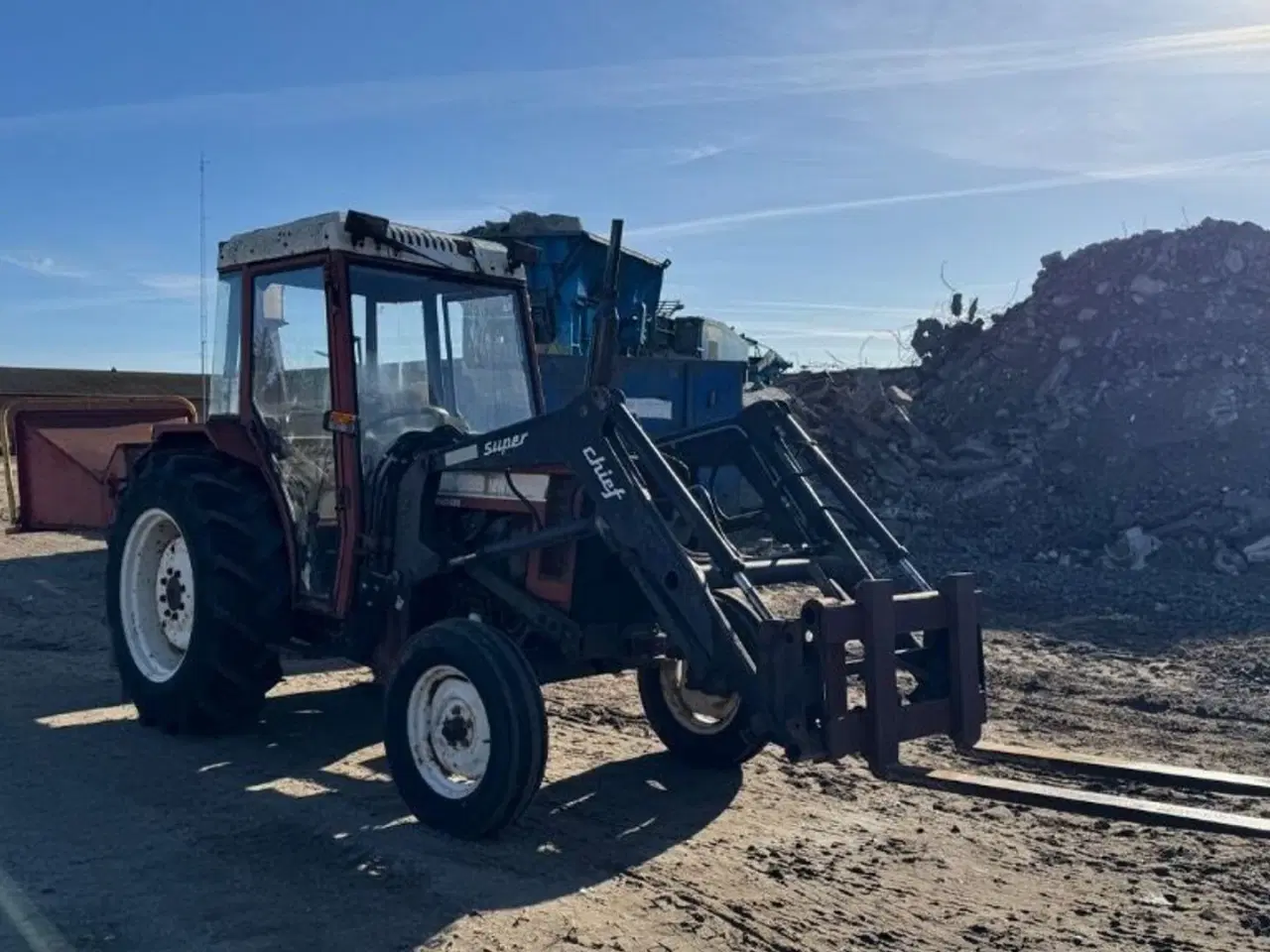 Billede 2 - Fiat / New Holland 45-66S -12/1 Maskinsæt med Frontlæsser & Flishugger