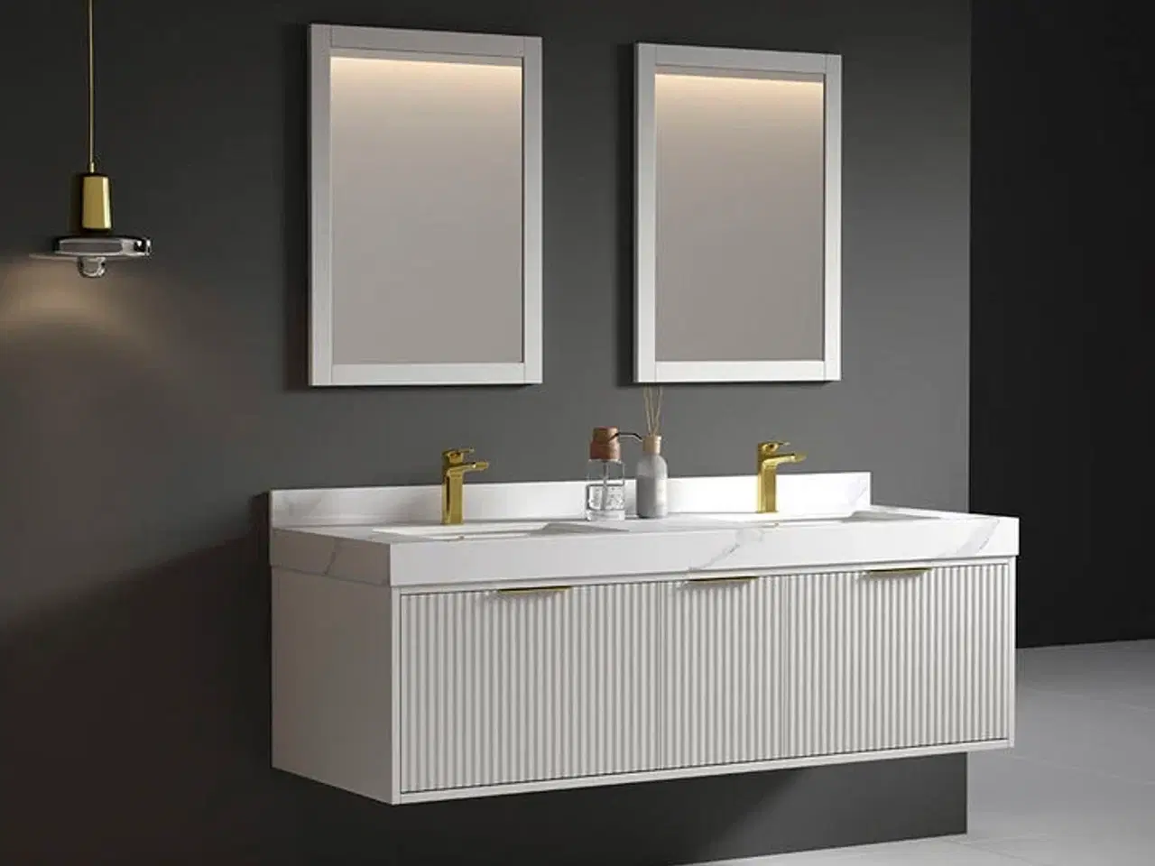 Billede 1 - Baderumsmøbel, Auburn, White, 150