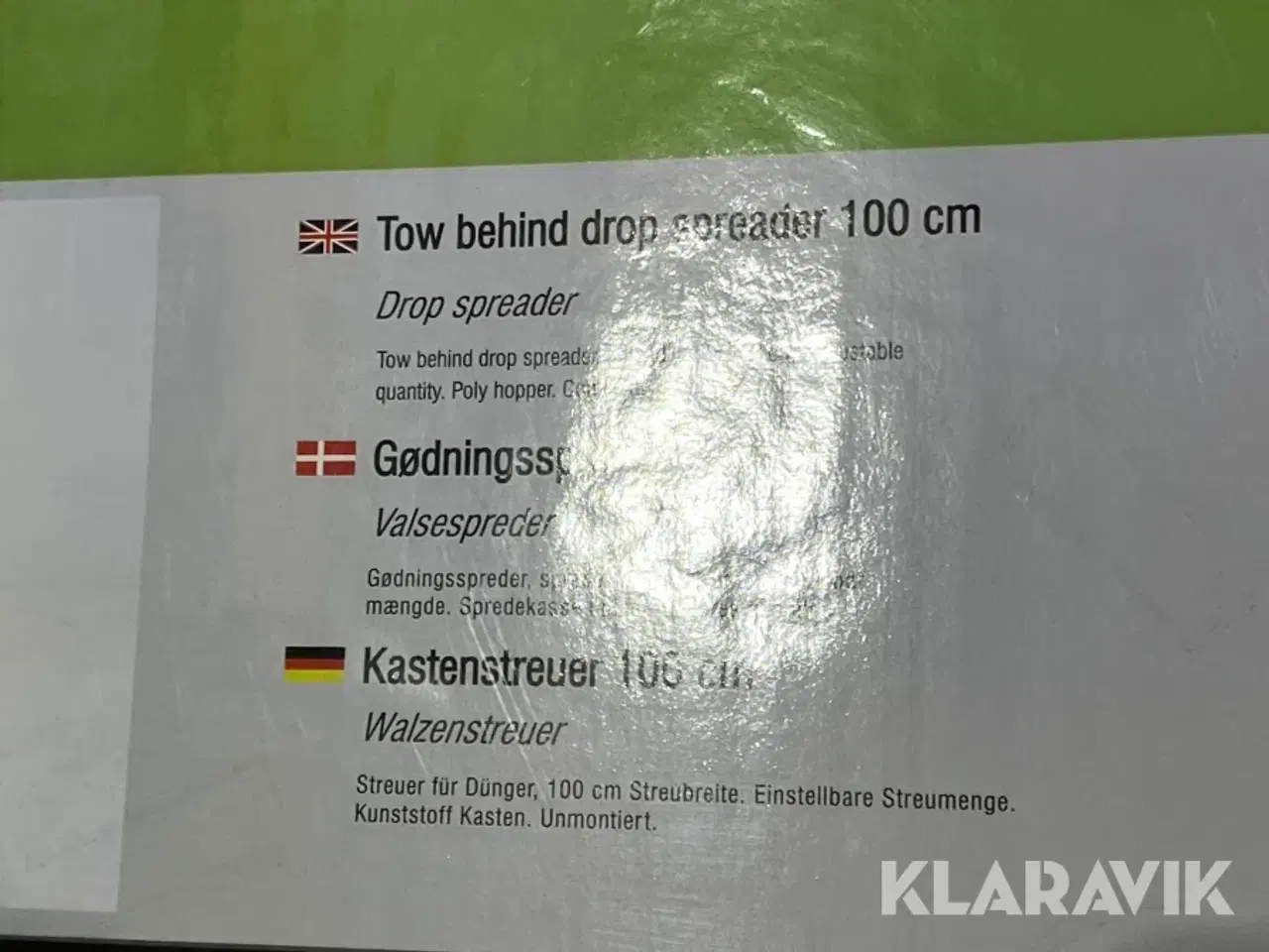 Billede 5 - Gødningspreder Trolla 12007 100 cm