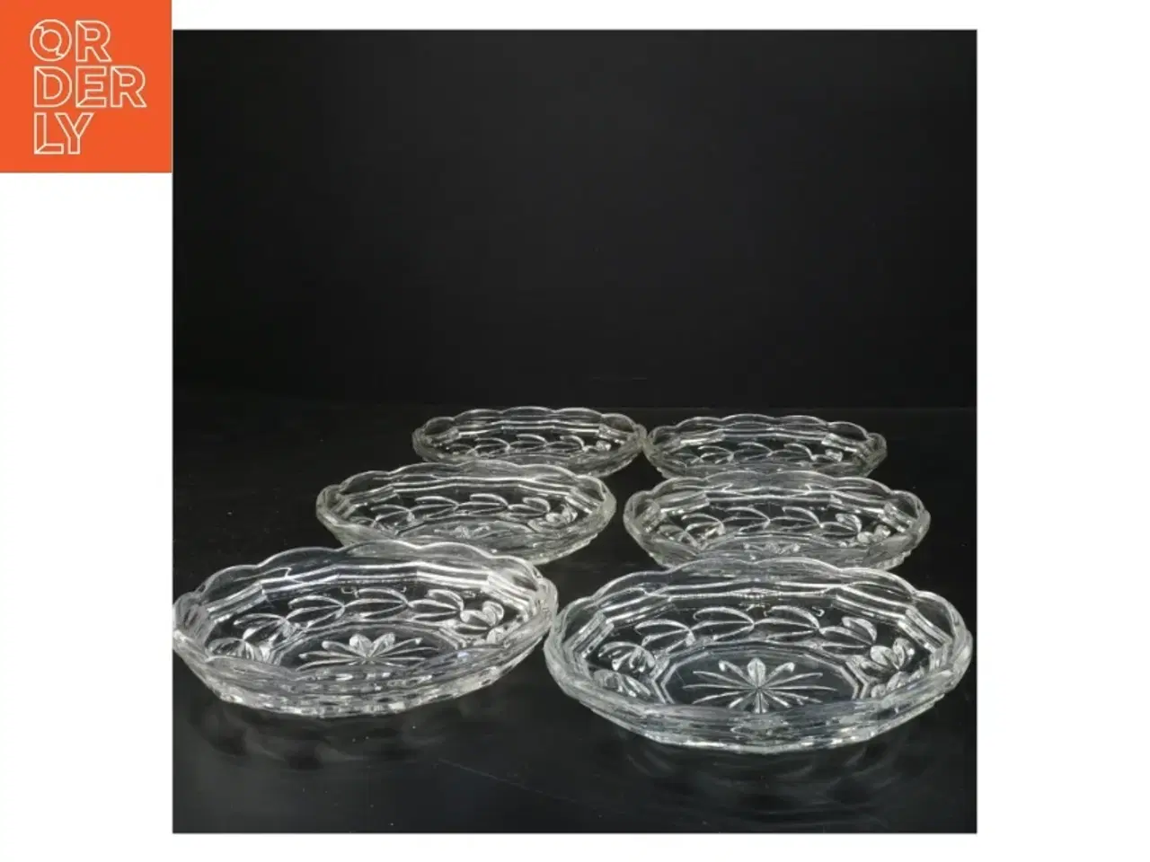 Billede 1 - Glas asietter - desserttallerkener (str. Ø 15 cm)