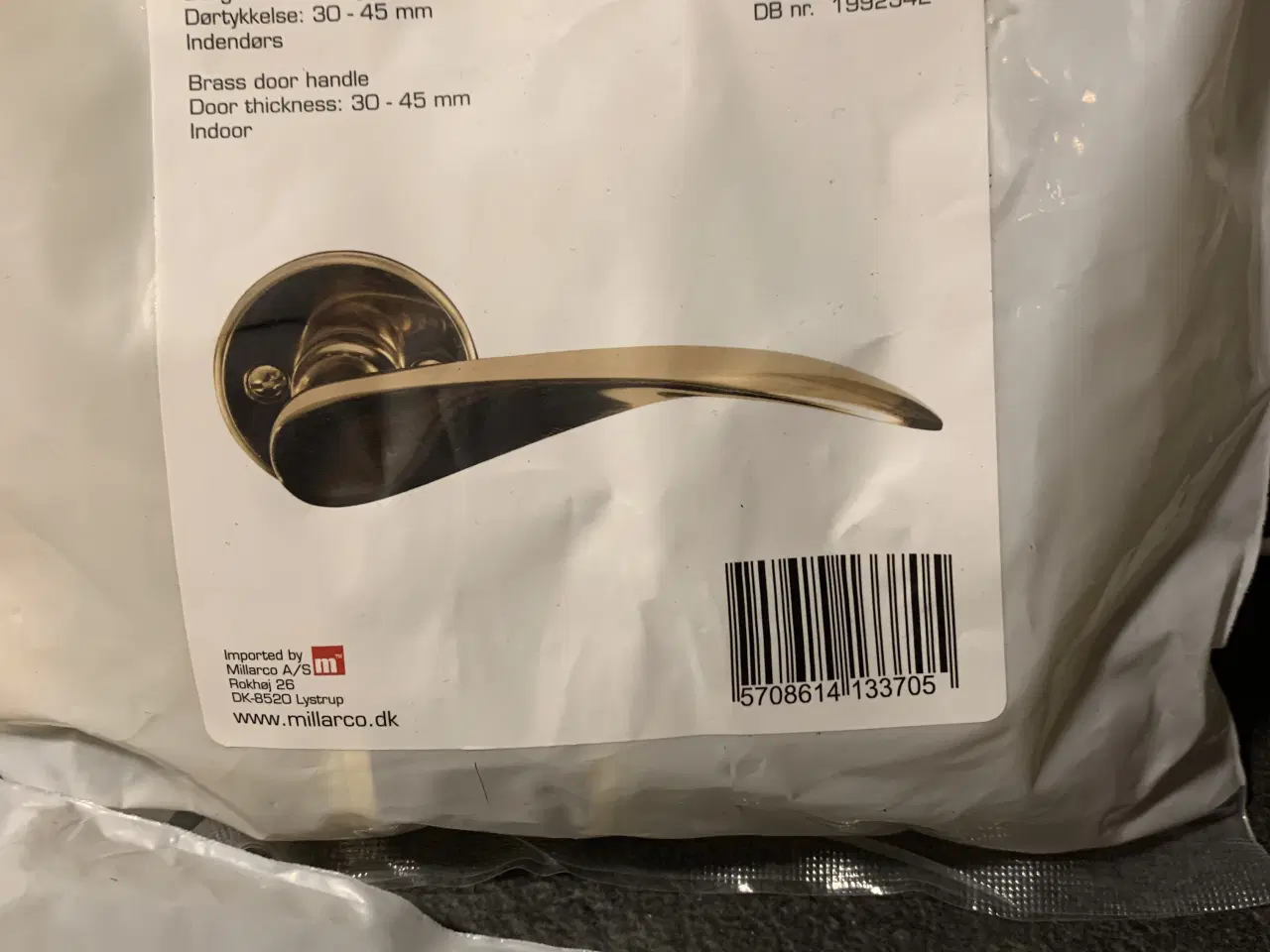 Billede 3 - Messing dørgreb - NYE