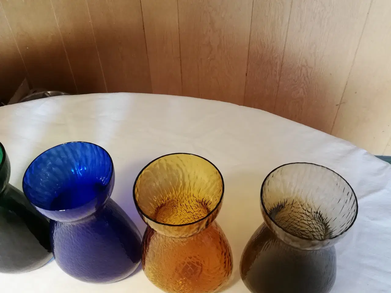 Billede 5 - Hyacintglas ovale hamret fra Kastrup Glasværk