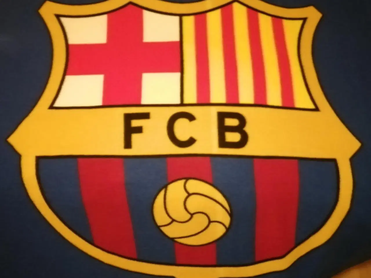 Billede 1 - FC BARCELONA FLEECE TÆPPE, 160X115, I FLOT STAND