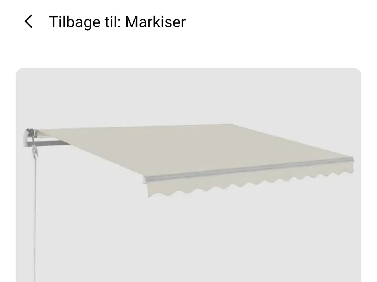 Billede 2 - Markise elektrisk 