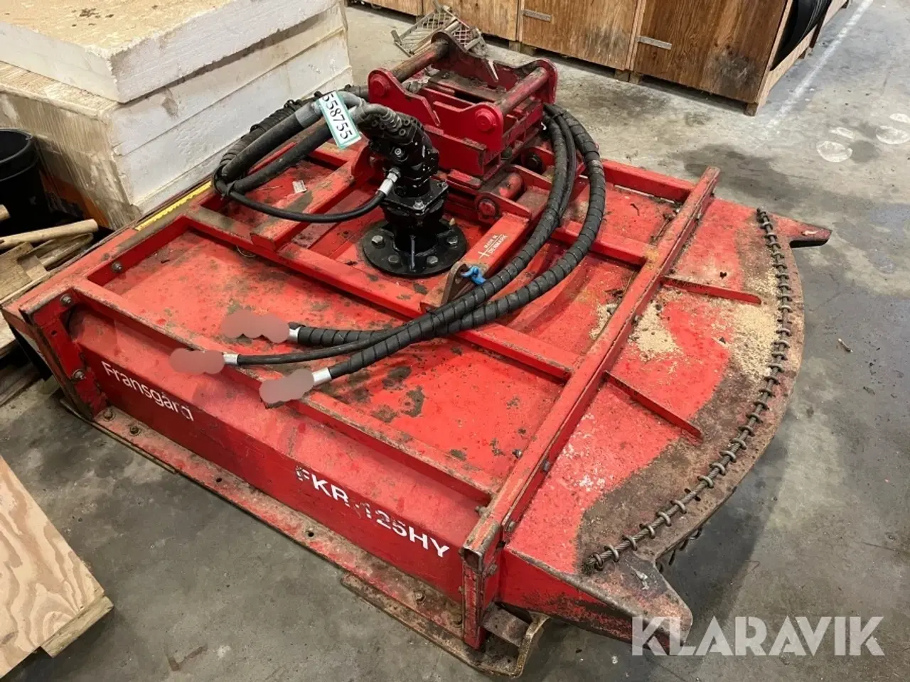 Billede 1 - Kæderydder Fransgård FKR-125HY - Hydrema skifte