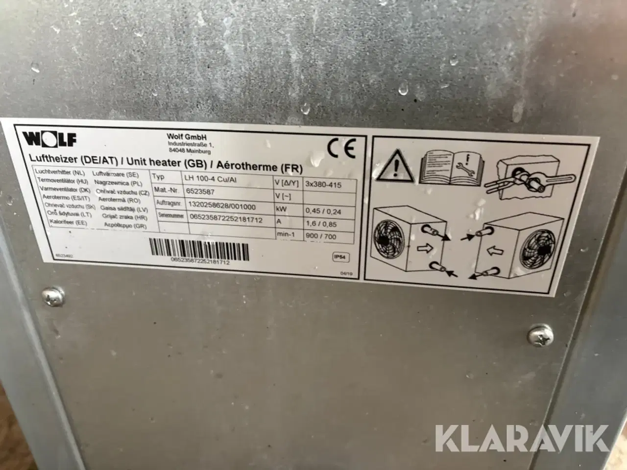 Billede 4 - Kalorifere Wolf GmbH LH 100-4