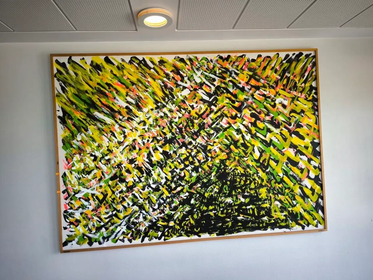 Billede 1 - Stort maleri i ramme MERETE BARKER