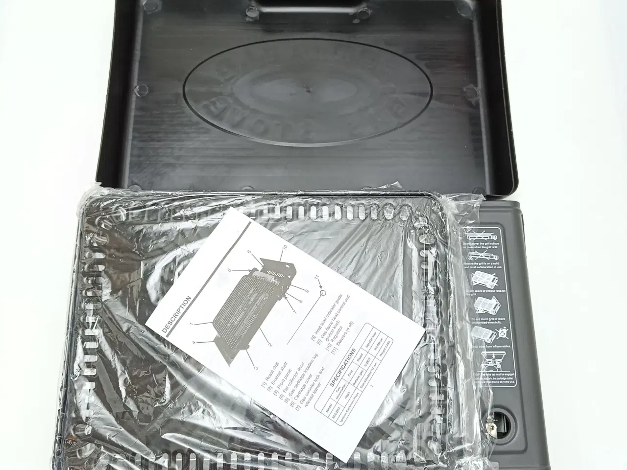 Billede 11 - NY! 2,2kW Gasgrill + 8 Dåser med gas + Regulator
