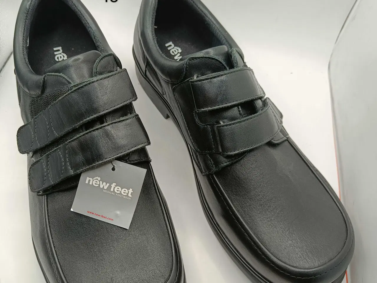 Billede 1 - New Feet sort læder sko 48str