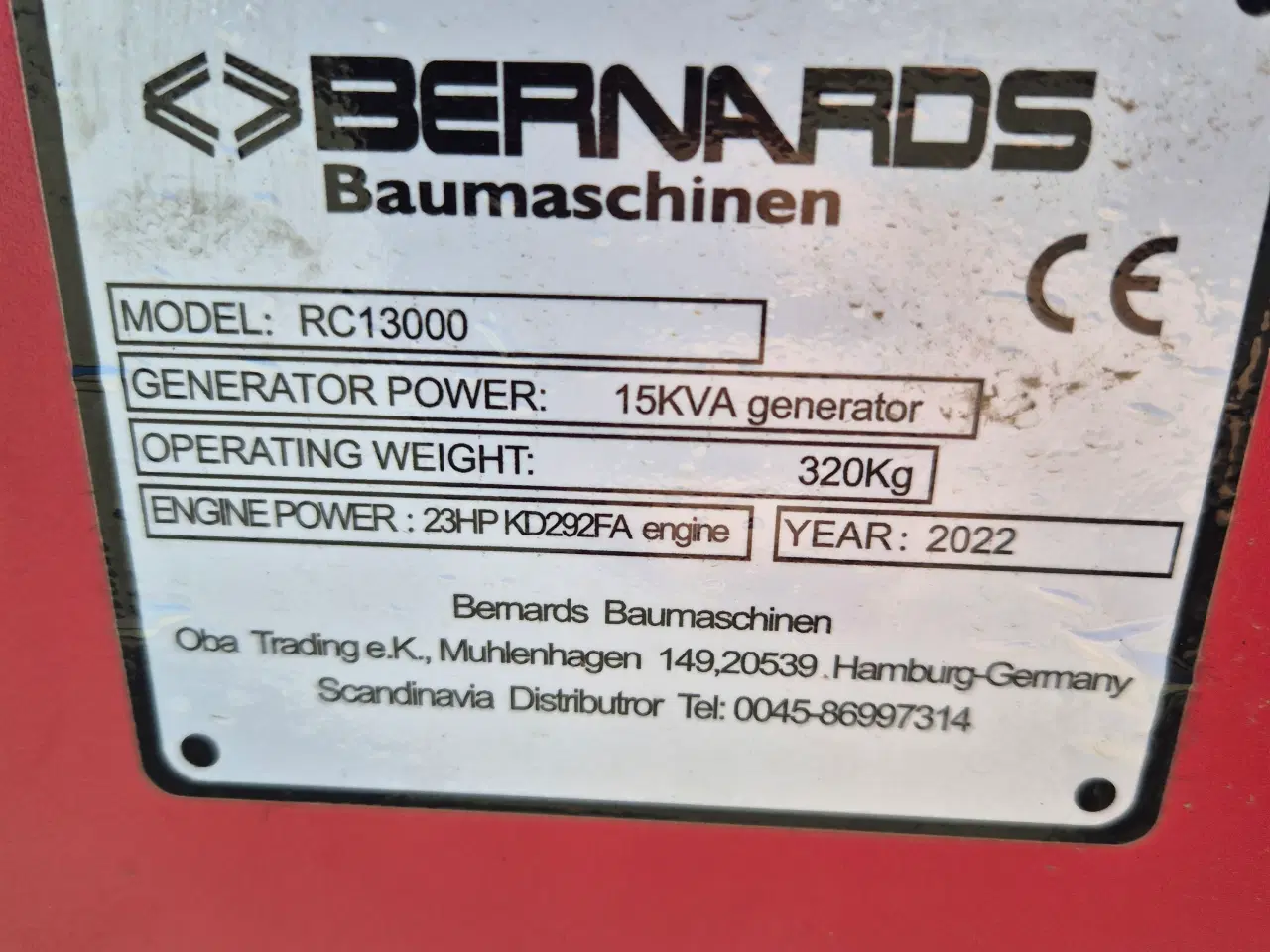 Billede 7 - Bernards RC13000 Generator - Defekt.