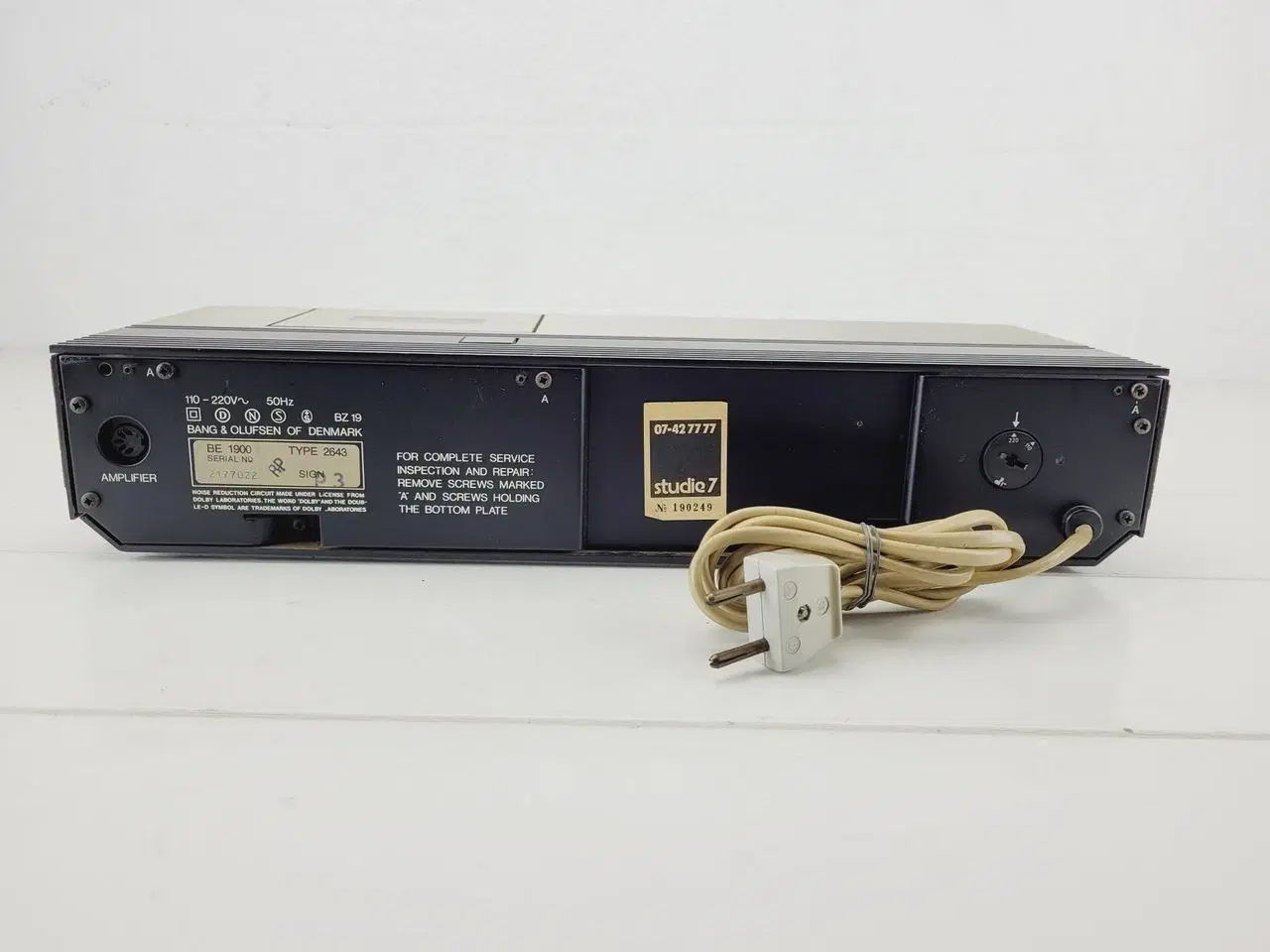 Billede 7 - B&O Beocord 1900 båndoptager -DEFEKT