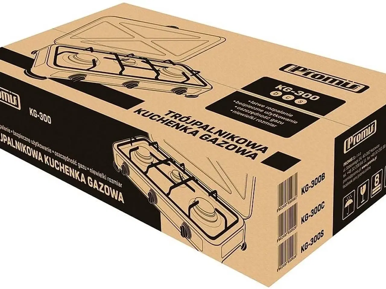 Billede 3 - Gasblus 3-blus – PROMIS KG300C, sort