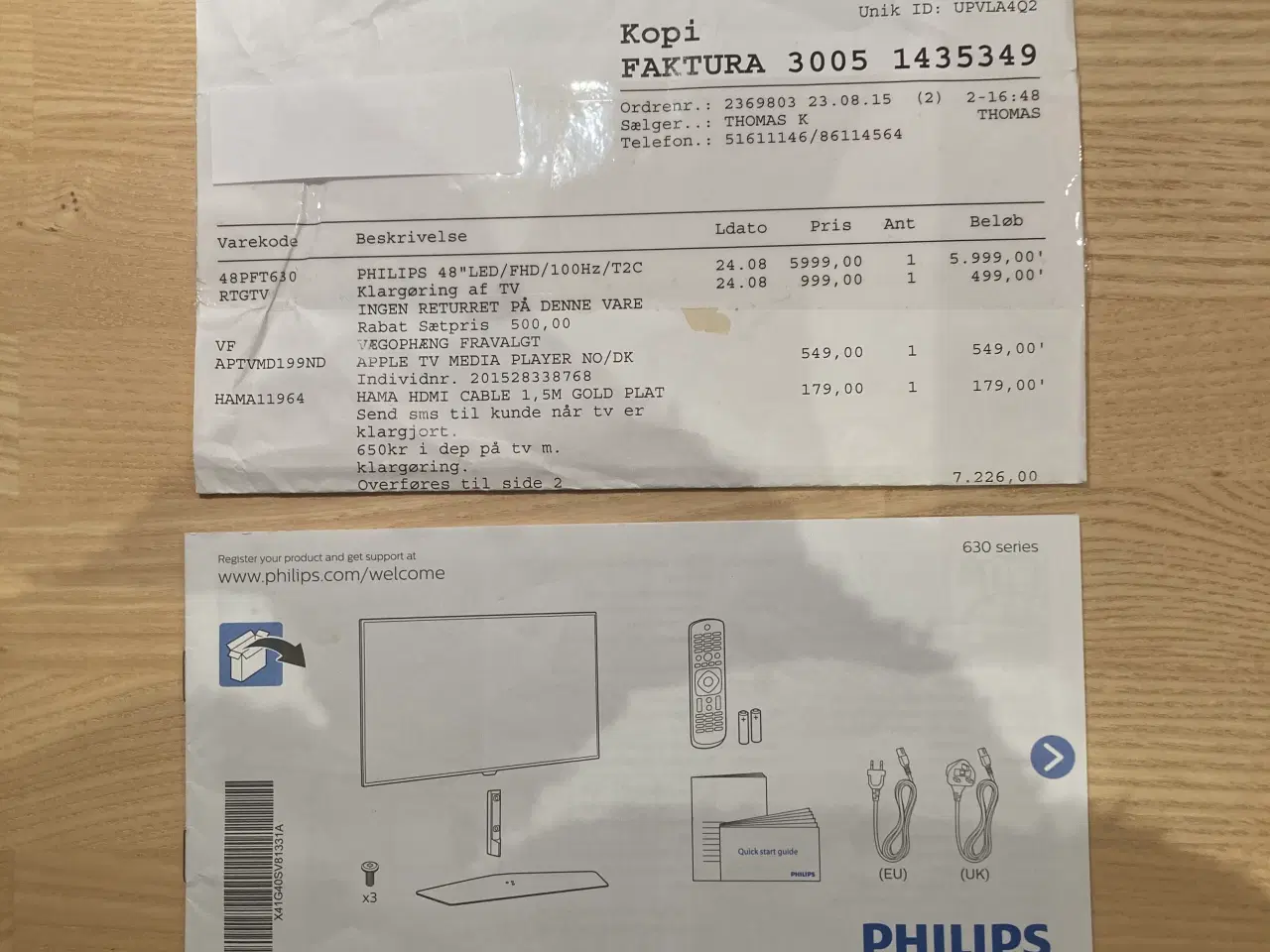 Billede 9 - Philips Ambilight fladskærms TV; 48”