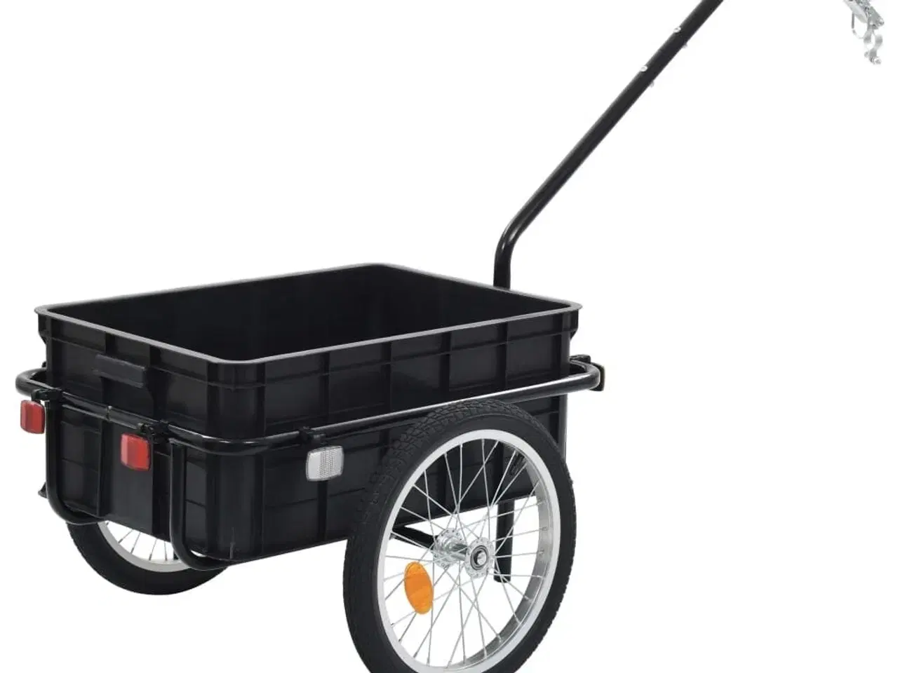 Billede 7 - Cykeltrailer/trækvogn 155x60x83 cm stål sort