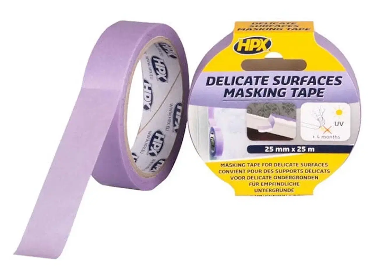 Billede 1 - HPX masking delicate surfaces tape lilla, 25mm x 25m
