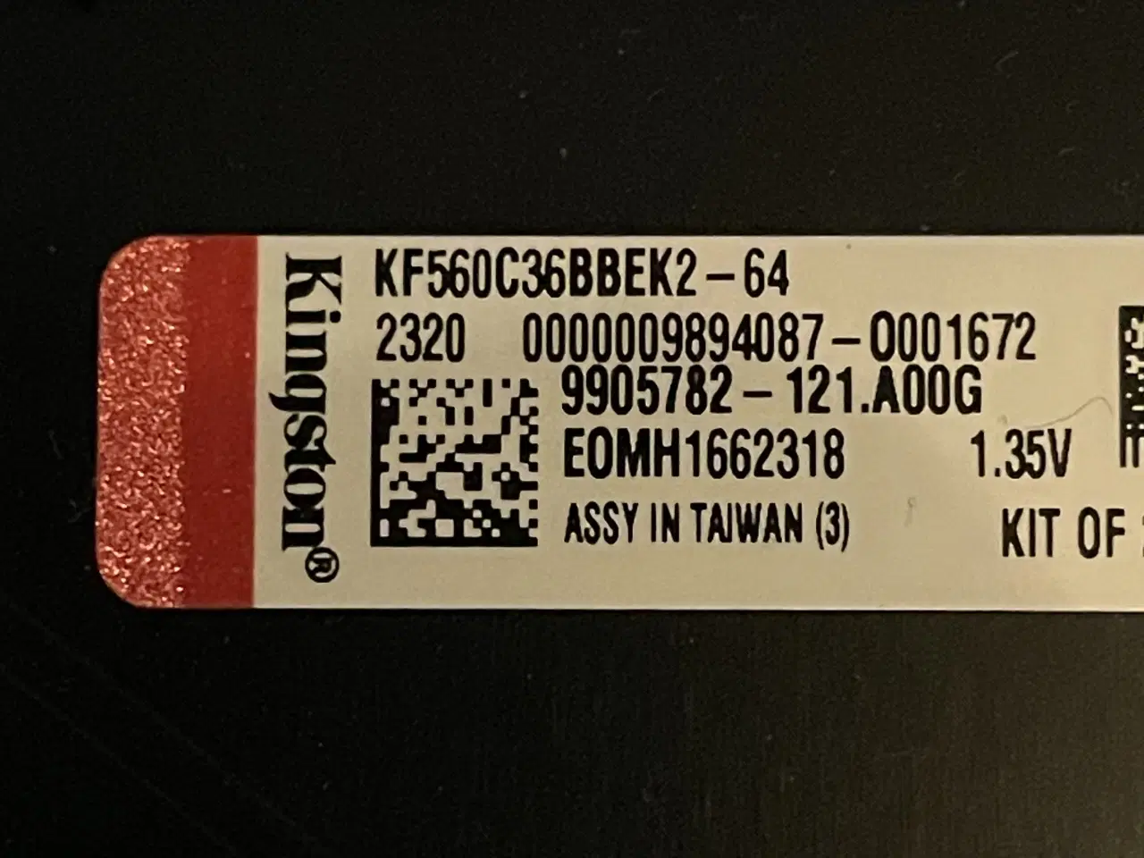 Billede 2 - 32gb ddr5 6000 cl36 ram