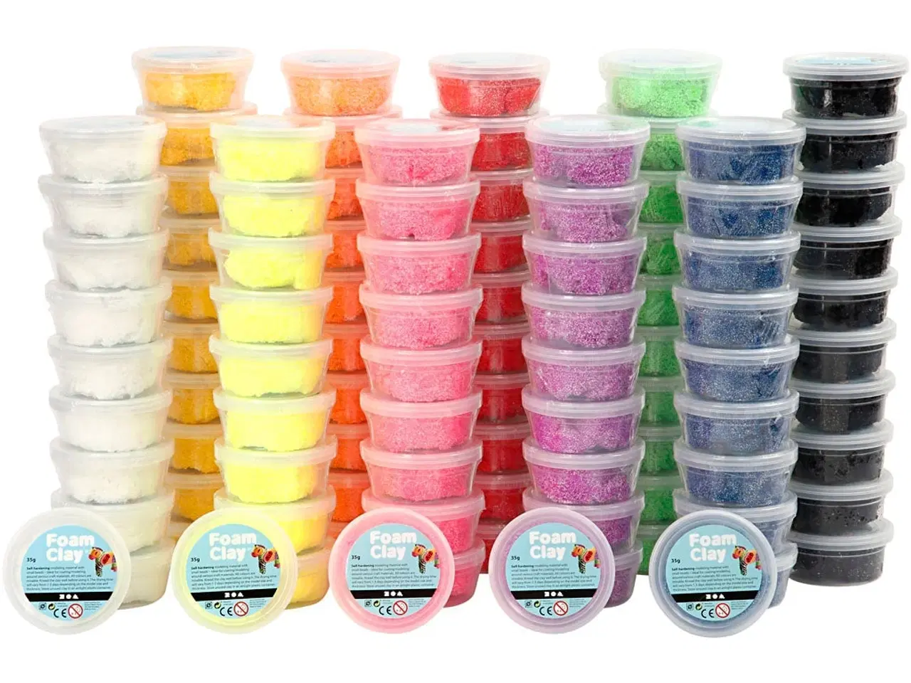 Billede 1 - Foam Clay®, ass. farver, 10x10ds./ 1 pk.